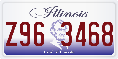 IL license plate Z963468
