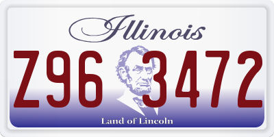 IL license plate Z963472
