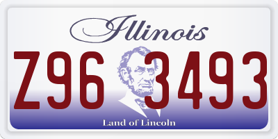 IL license plate Z963493