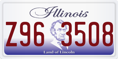IL license plate Z963508