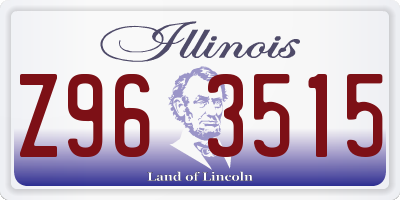 IL license plate Z963515