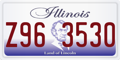 IL license plate Z963530