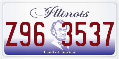 IL license plate Z963537
