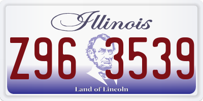 IL license plate Z963539