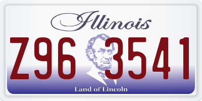IL license plate Z963541