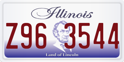 IL license plate Z963544
