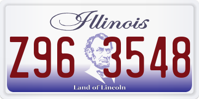 IL license plate Z963548