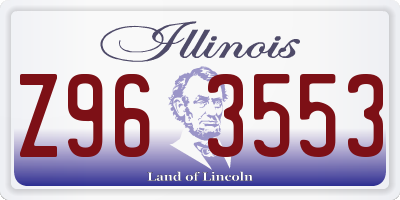 IL license plate Z963553