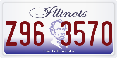 IL license plate Z963570