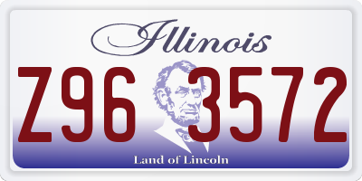 IL license plate Z963572