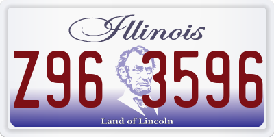 IL license plate Z963596