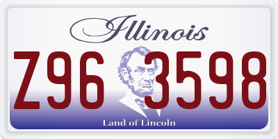 IL license plate Z963598