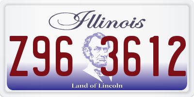 IL license plate Z963612