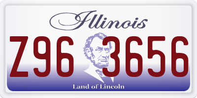 IL license plate Z963656