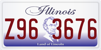 IL license plate Z963676