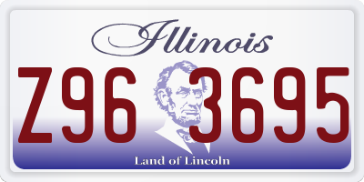 IL license plate Z963695