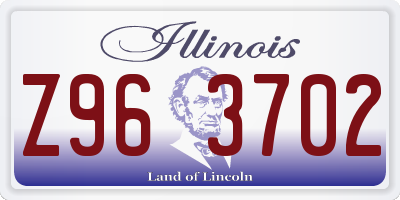 IL license plate Z963702