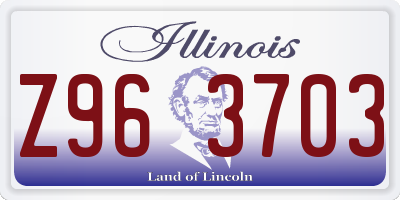 IL license plate Z963703