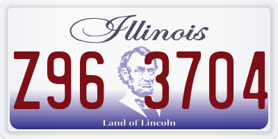 IL license plate Z963704
