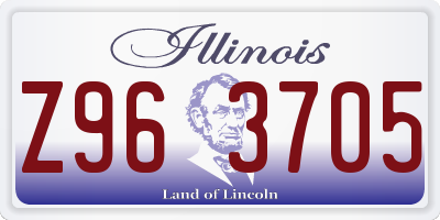 IL license plate Z963705