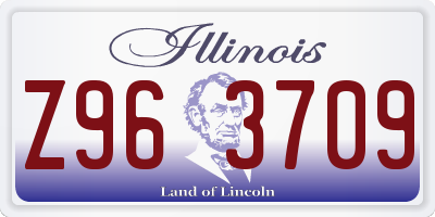 IL license plate Z963709