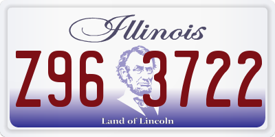 IL license plate Z963722