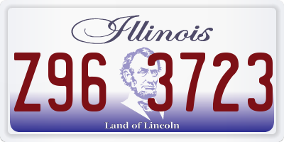 IL license plate Z963723