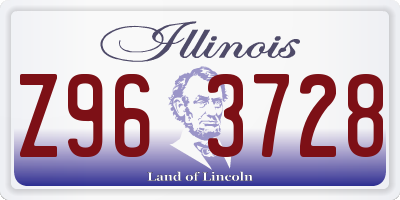 IL license plate Z963728