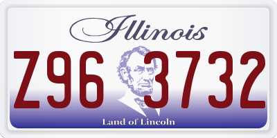 IL license plate Z963732