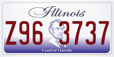 IL license plate Z963737