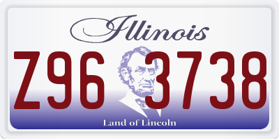 IL license plate Z963738