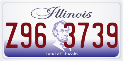 IL license plate Z963739
