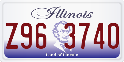 IL license plate Z963740