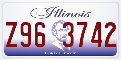 IL license plate Z963742