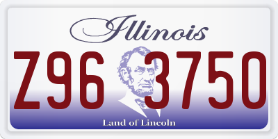IL license plate Z963750