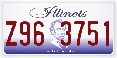 IL license plate Z963751