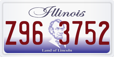 IL license plate Z963752