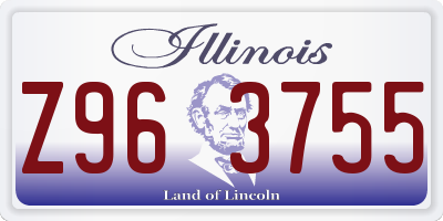 IL license plate Z963755