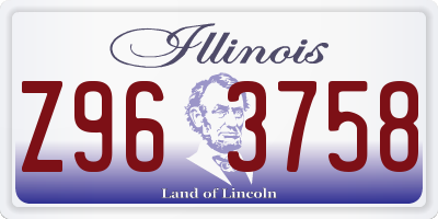 IL license plate Z963758