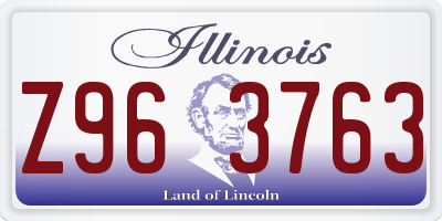 IL license plate Z963763