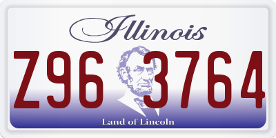 IL license plate Z963764