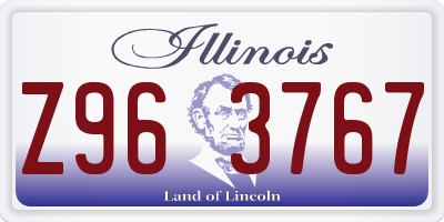 IL license plate Z963767