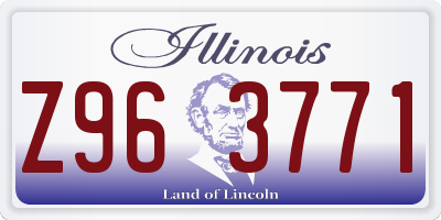 IL license plate Z963771