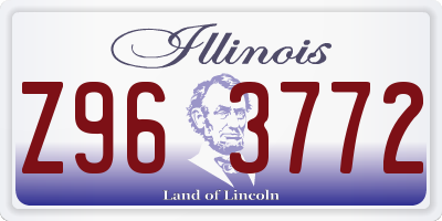 IL license plate Z963772