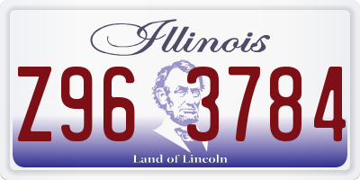 IL license plate Z963784