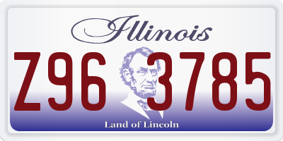 IL license plate Z963785