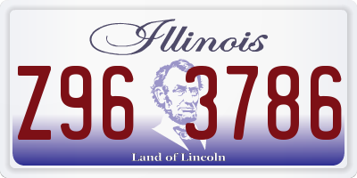 IL license plate Z963786