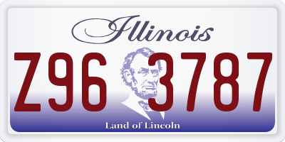 IL license plate Z963787
