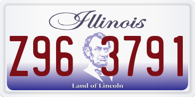 IL license plate Z963791