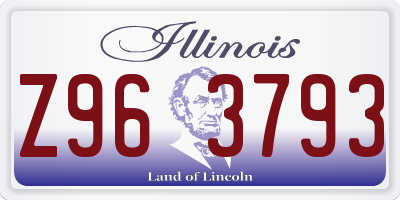 IL license plate Z963793